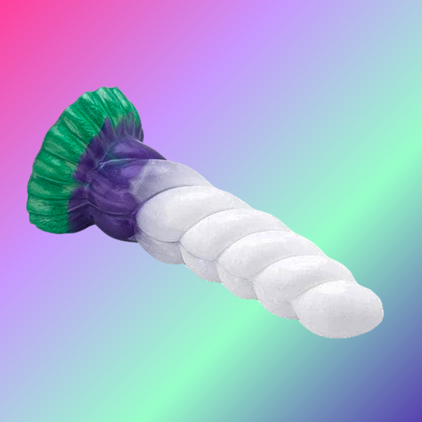 DILDO FANTASÍA ALIEN MORADO CON VENTOSA