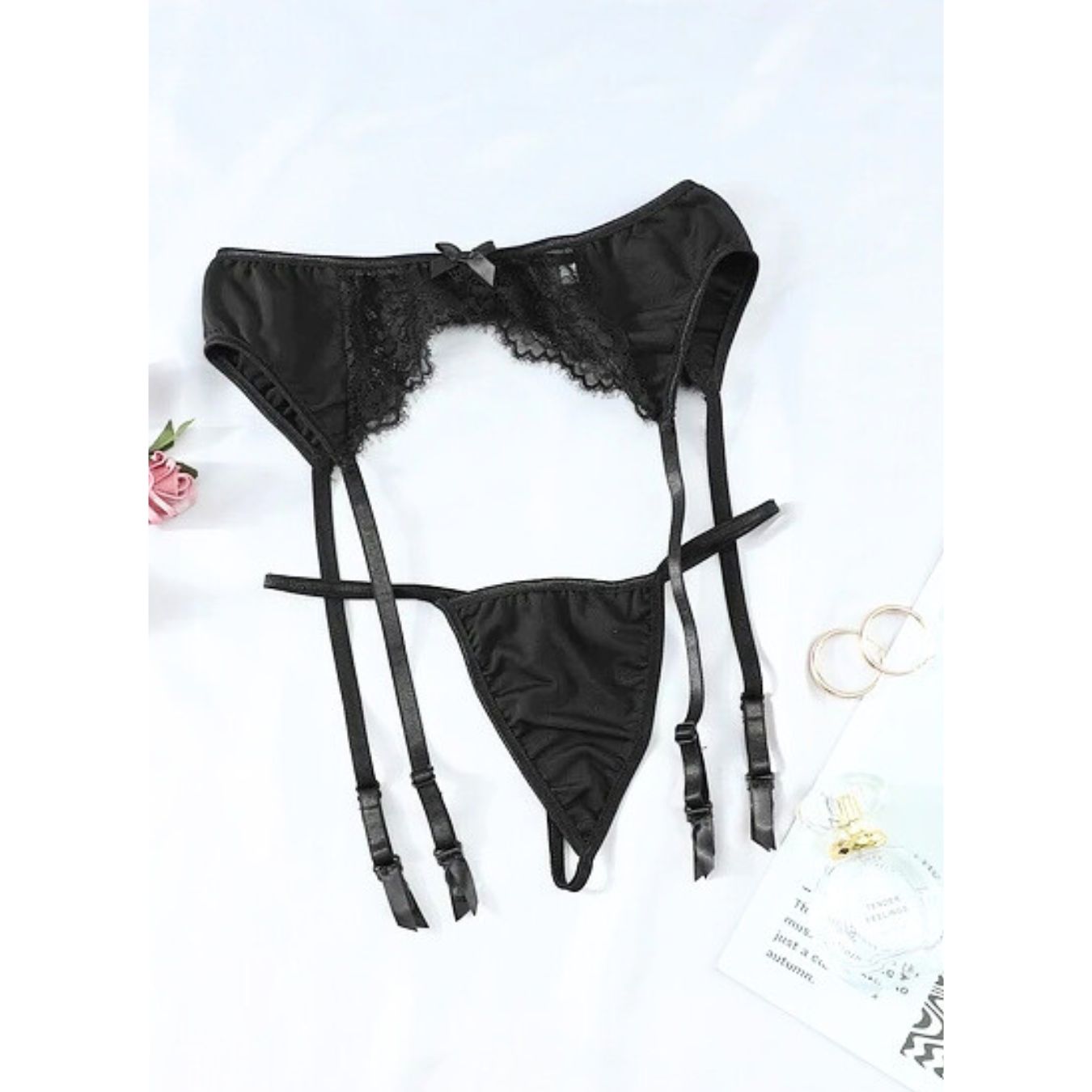 PORTALIGAS ENCAJE (SIN MEDIAS)