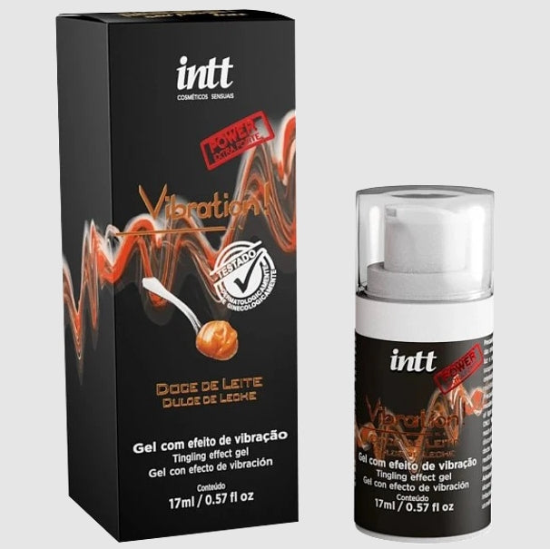GEL VIBRADOR LÍQUIDO DULCE DE LECHE INTT