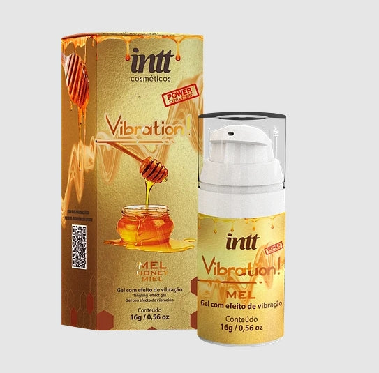 GEL VIBRADOR LÍQUIDO FORTE SABOR MIEL INTT