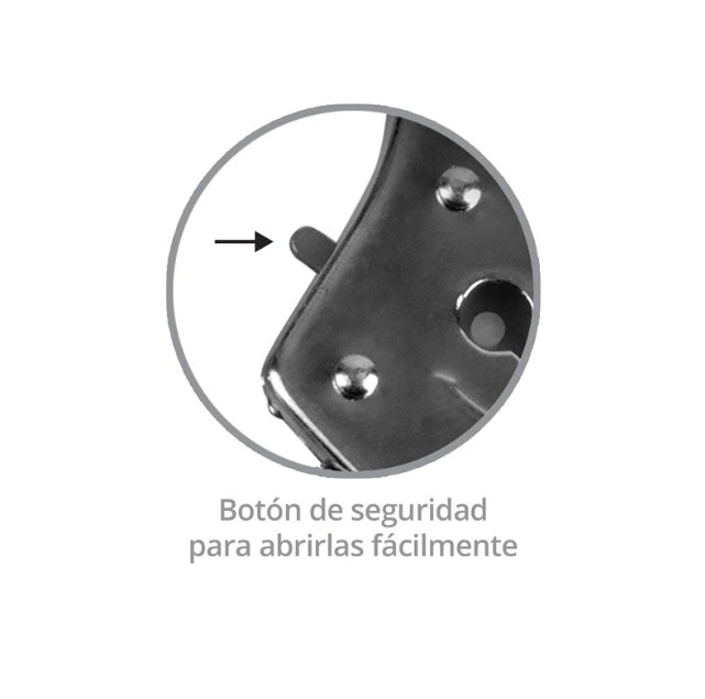 ESPOSAS METÁLICAS CON PELUCHE NEGRO SENS