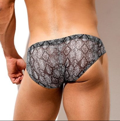 TANGA HOMBRE SEMITRANSPARENTE INTIMEN PITON TALLA M
