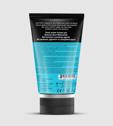 LUBRICANTE ANAL WIKED JELLE PLUS RELAJANTE BASE AGUA 120ML