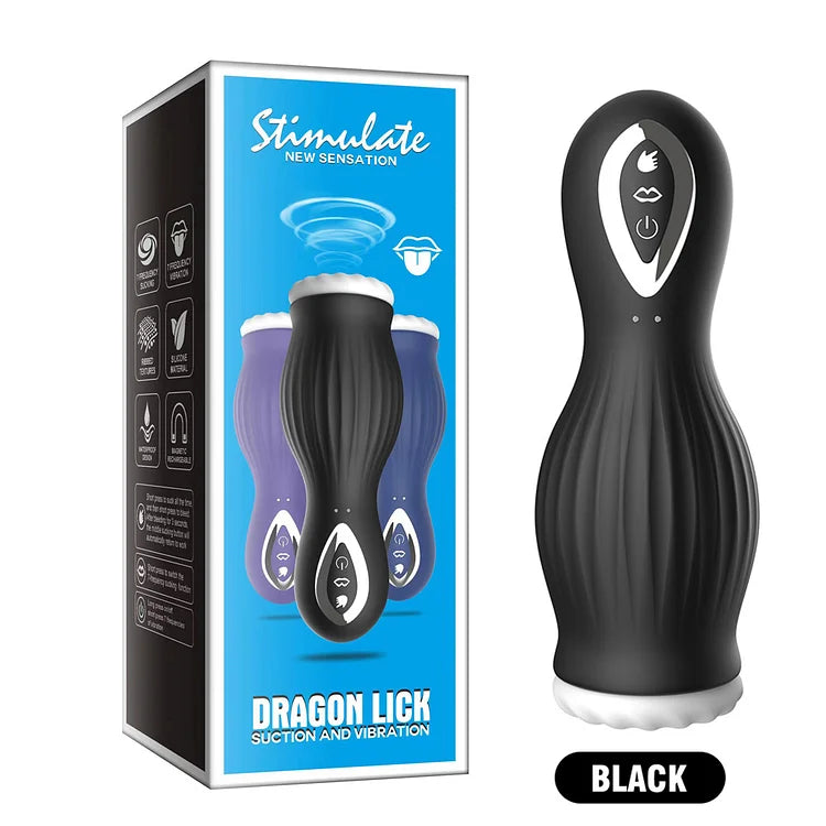 MASTURBADOR MASCULINO RECARGABLE DRAGON LICK