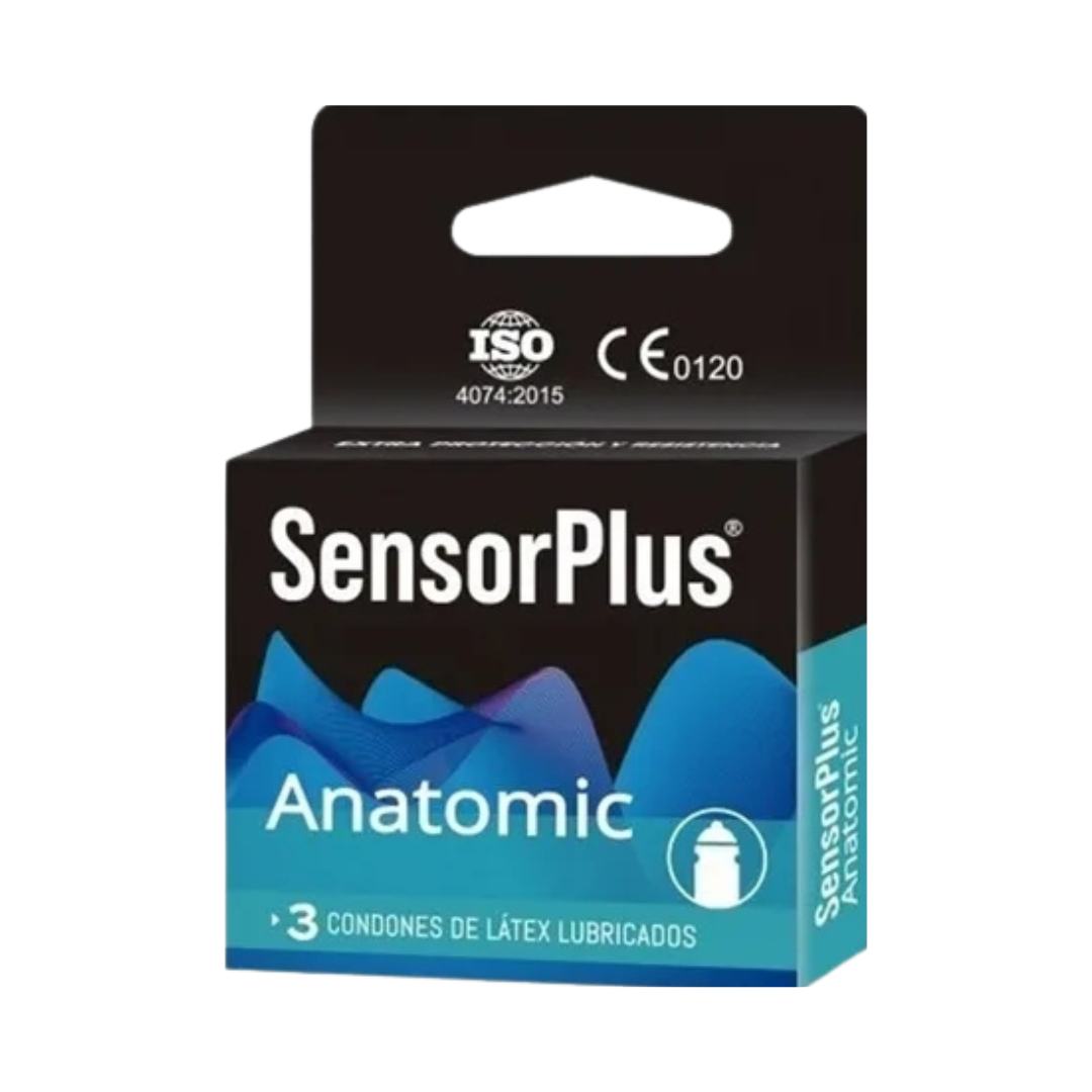 CAJA CONDONES SENSOR PLUS 3 UNIDADES (VARIEDADES)