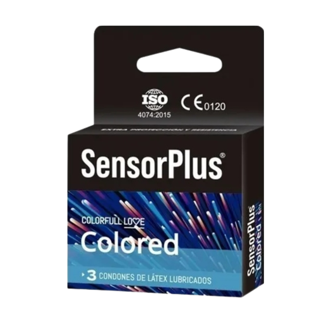 CAJA CONDONES SENSOR PLUS 3 UNIDADES (VARIEDADES)