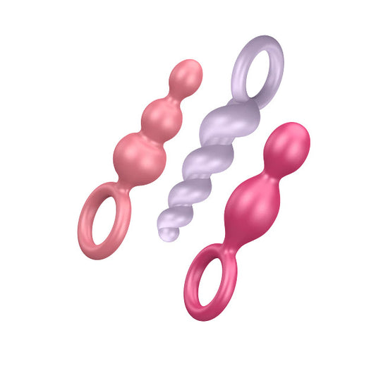 SET SATISFYER BOOTY CALL COLORES 3 PIEZAS