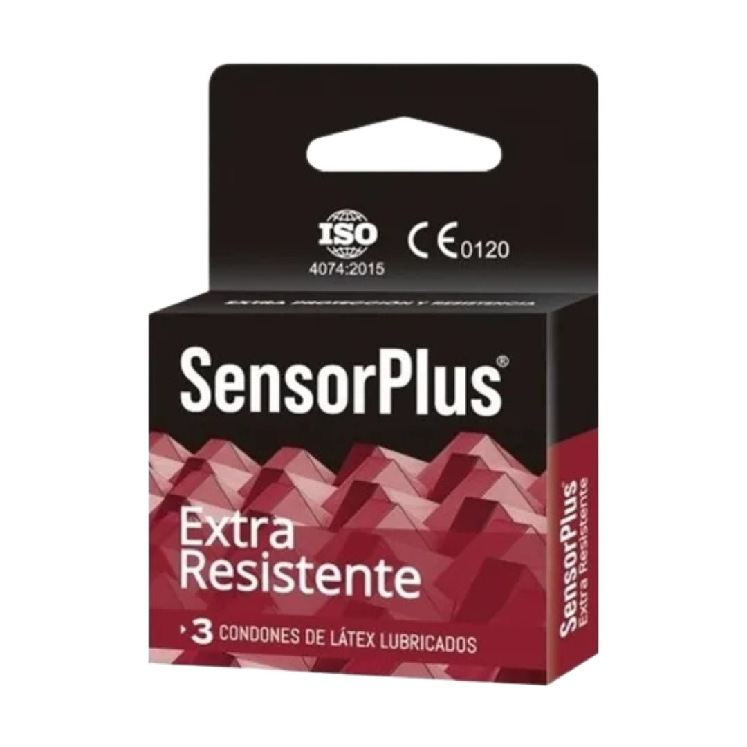 CAJA CONDONES SENSOR PLUS 3 UNIDADES (VARIEDADES)