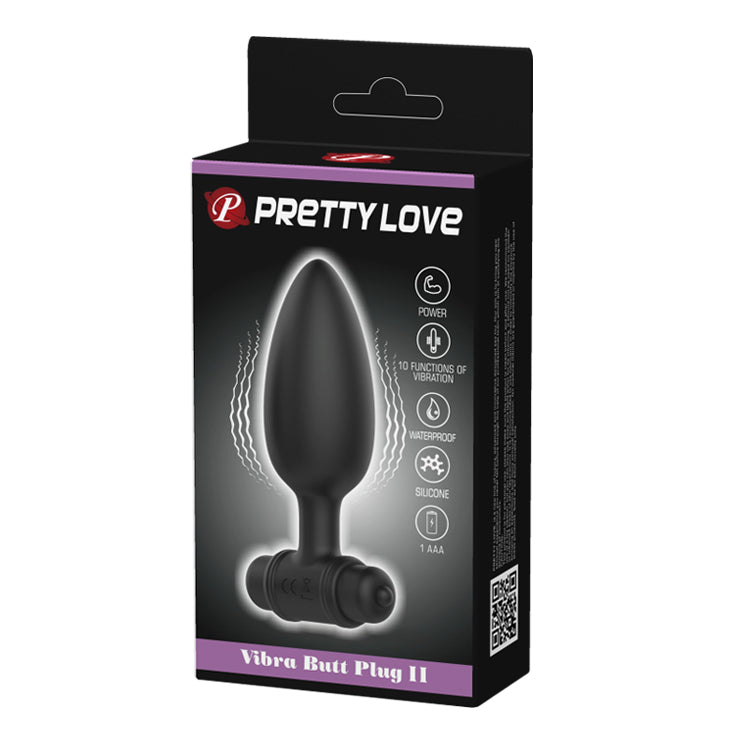 PLUG ANAL VIBRADOR MEDIANO CON BASE