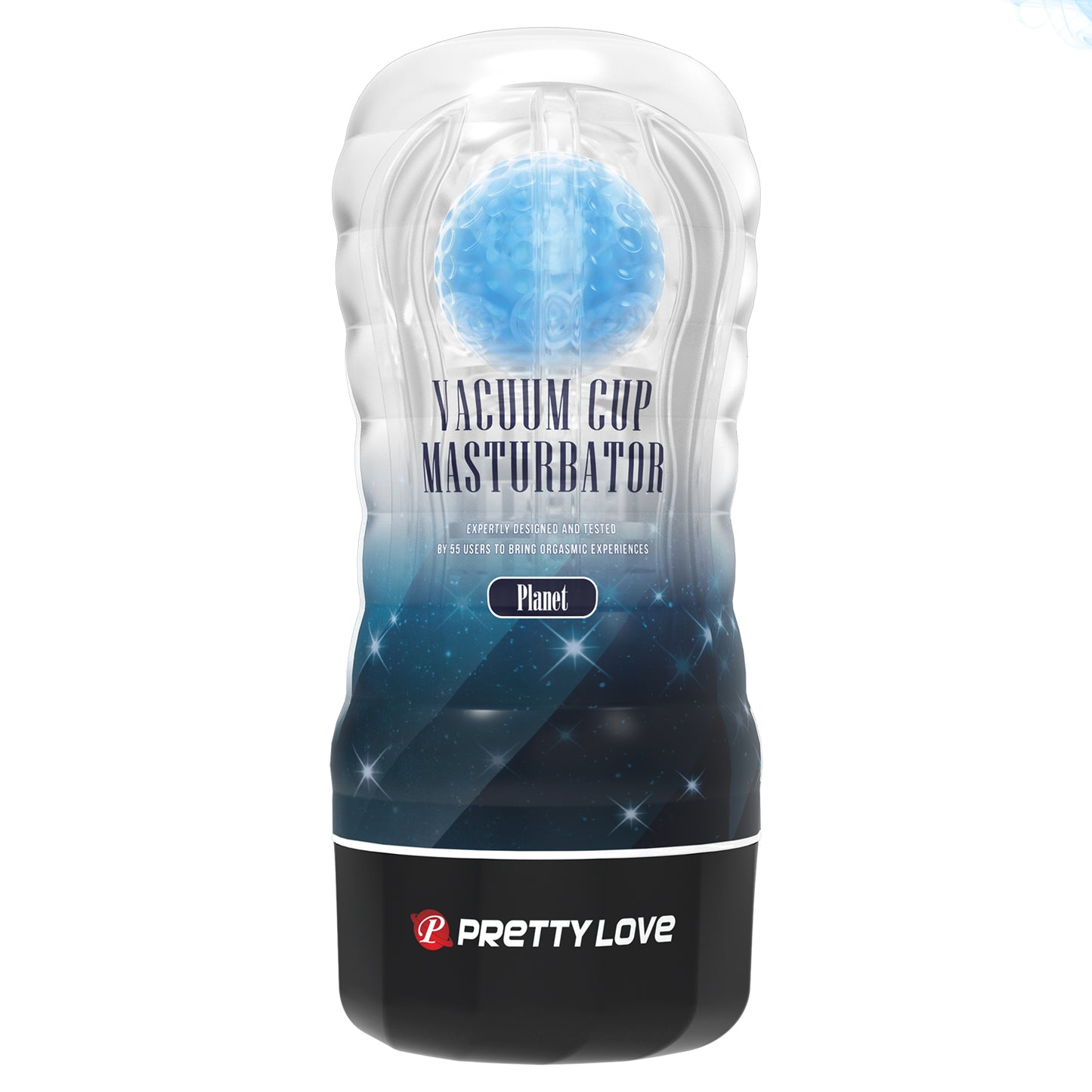 MASTURBADOR MASCULINO VACUUM CUP CON ESFERA AZUL