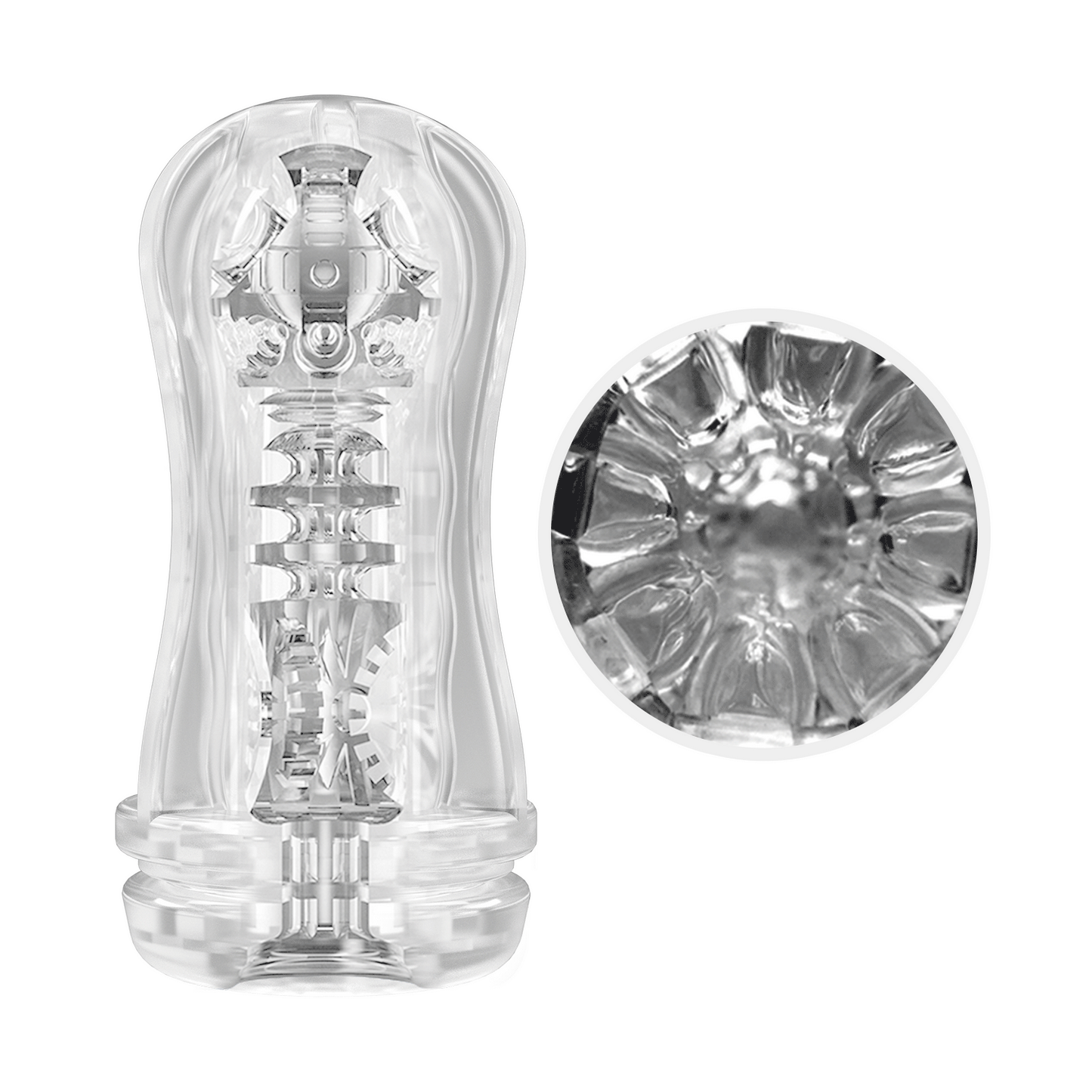 MASTURBADOR MASCULINO VACUUM CUP CON ESFERA AZUL