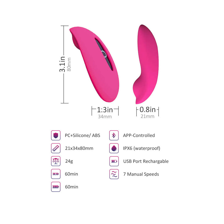 VIBRADOR DE CLÍTORIS CON CONTROL POR APP MAGIC CANDY