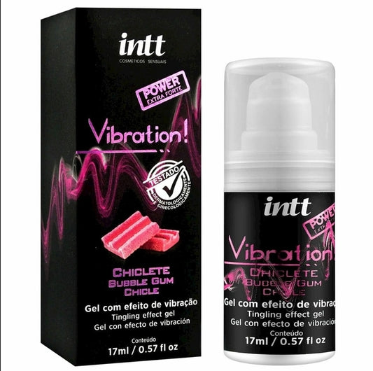 GEL VIBRADOR LÍQUIDO CHICLE INTT
