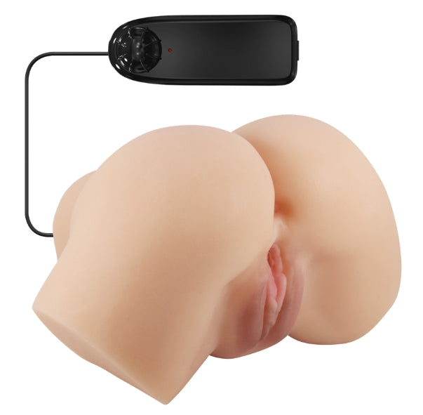 MASTURBADOR VIBRADOR DOBLE REALISTA HAILEY CRAZY BUL