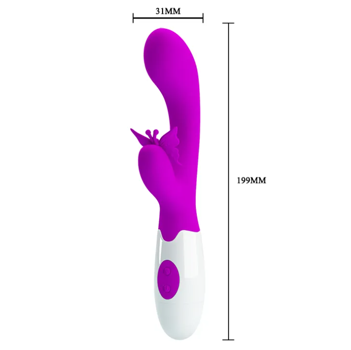 VIBRADOR DUAL BUTTERFLY KISS