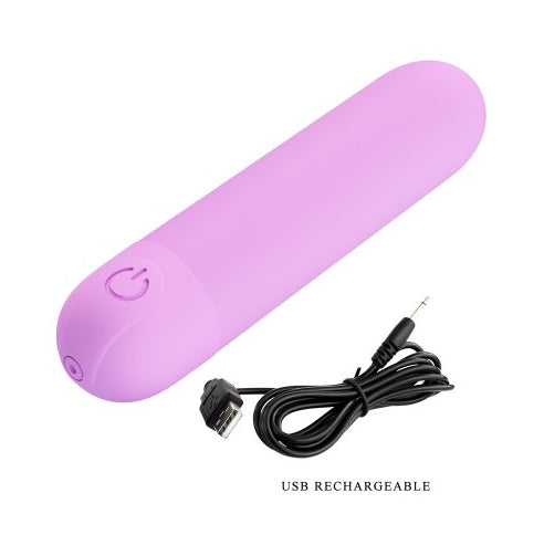 BALITA VIBRADORA RECARGABLE COLORES: LILA