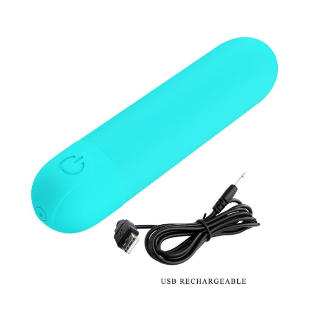 BALITA VIBRADORA RECARGABLE COLORES: TURQUESA