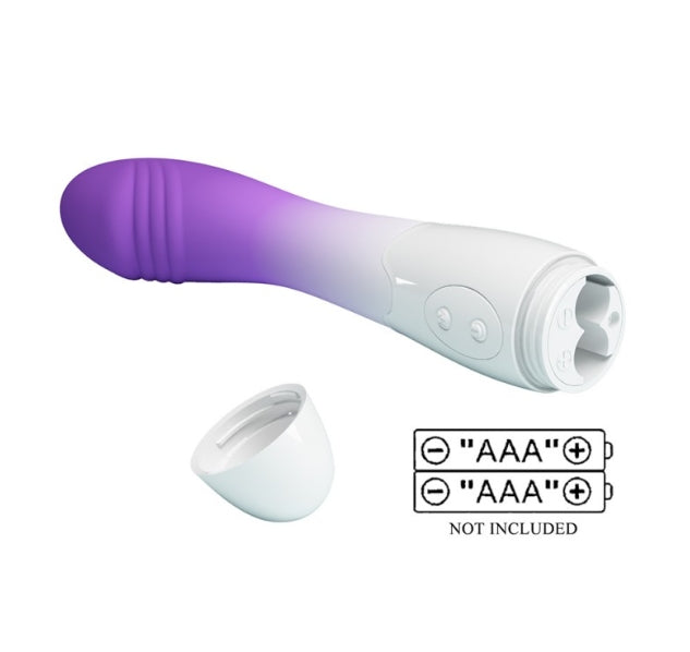 VIBRADOR ELEMENTAL LILA-BLANCO