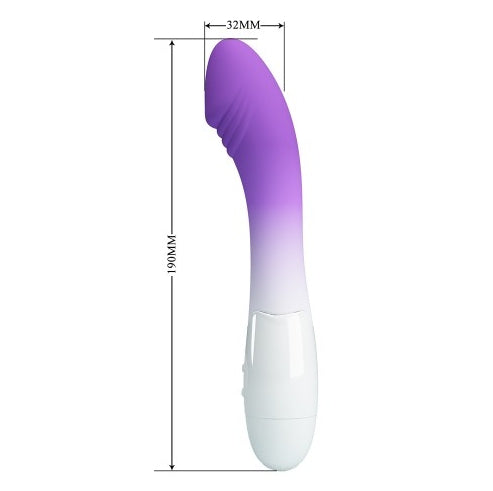 VIBRADOR ELEMENTAL LILA-BLANCO