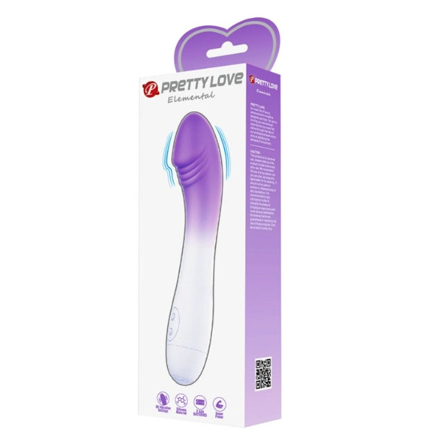 VIBRADOR ELEMENTAL LILA-BLANCO