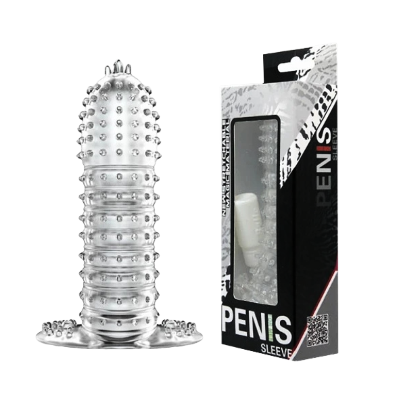 FUNDA TRANSPARENTE TEXTURADA PARA PENE