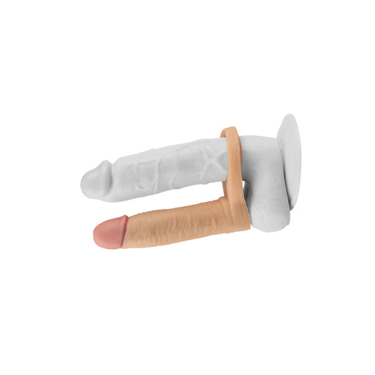 ANILLO VIBRADOR PARA DOBLE PENETRACIÓN REALISTA