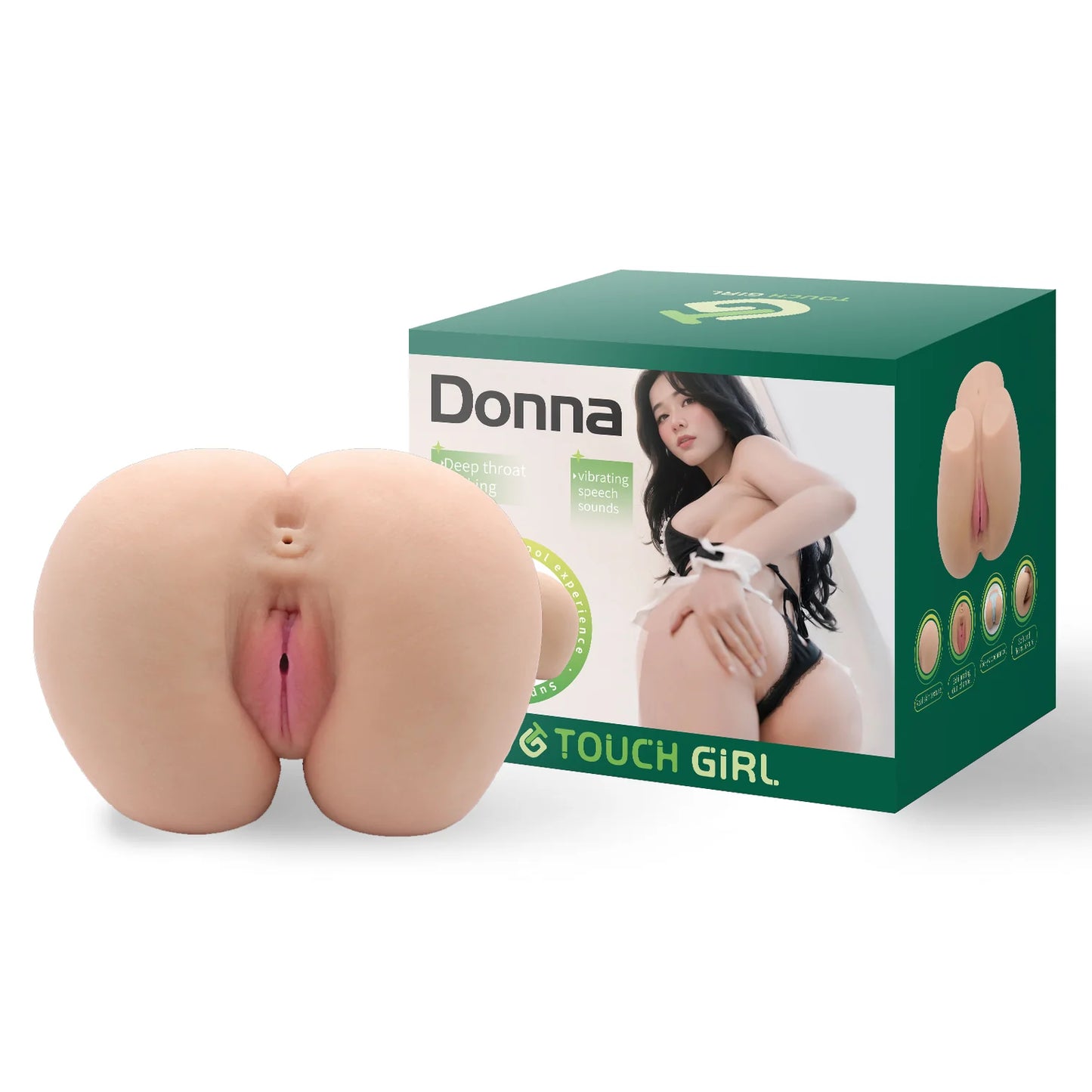 MASTURBADOR VIBRADOR DOBLE REALISTA DONNA