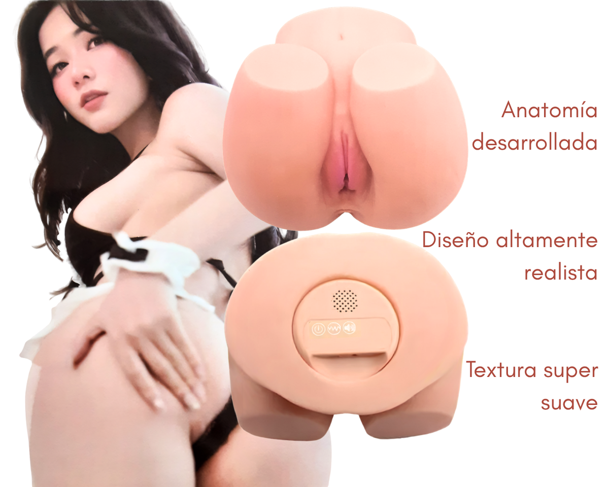 MASTURBADOR  REALISTA DONNA CON VIBRACION RECARGABLE 3,5 K