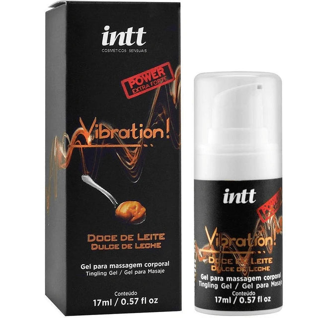 GEL VIBRADOR LÍQUIDO DULCE DE LECHE INTT